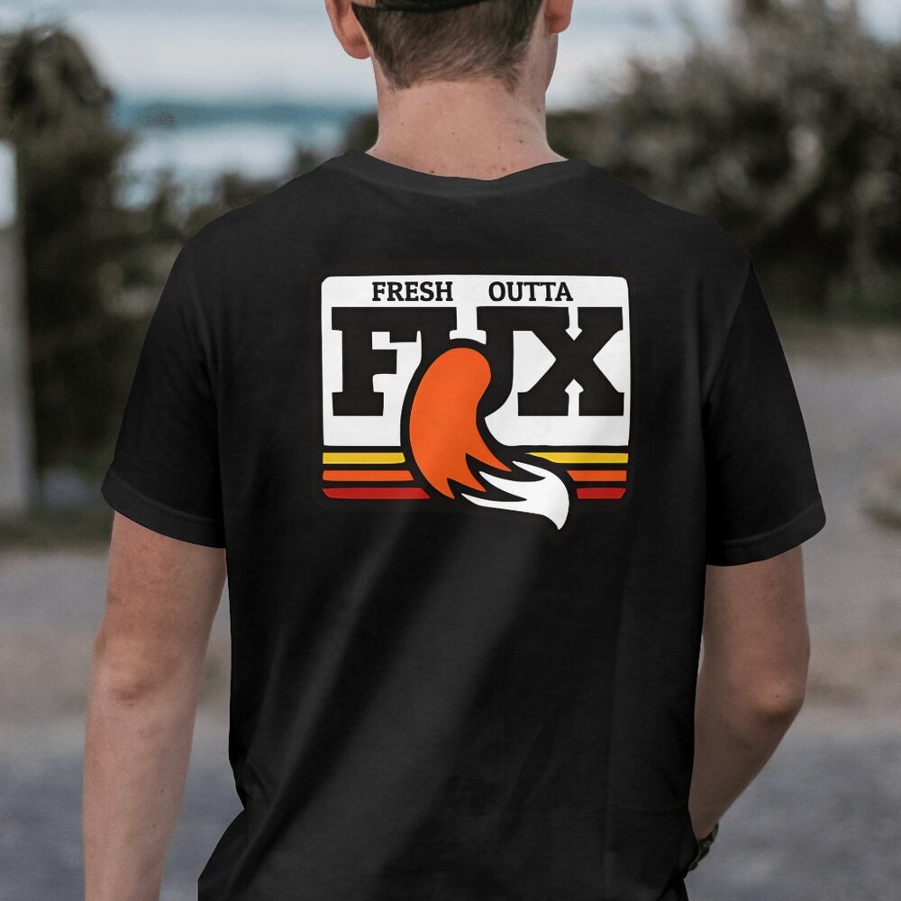 Fresh Outta Fux Men's 100% Cotton T-shirt Black